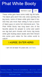 Mobile Screenshot of phatwhitebooty.com